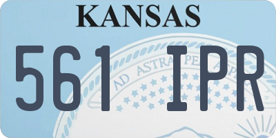 KS license plate 561IPR