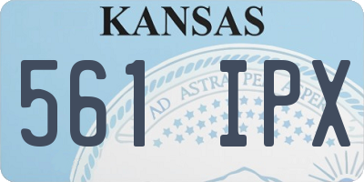 KS license plate 561IPX