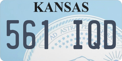 KS license plate 561IQD