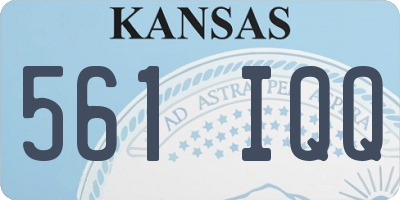KS license plate 561IQQ