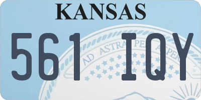 KS license plate 561IQY