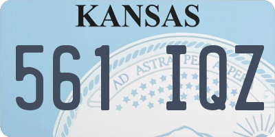 KS license plate 561IQZ