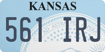 KS license plate 561IRJ