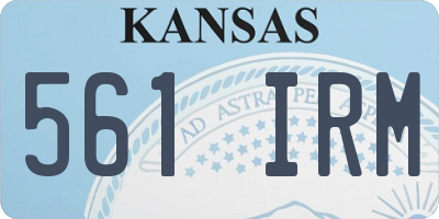 KS license plate 561IRM