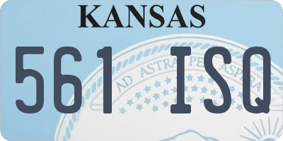 KS license plate 561ISQ