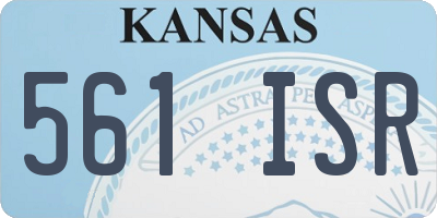 KS license plate 561ISR