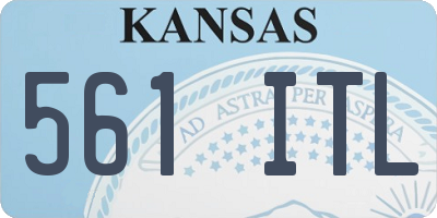 KS license plate 561ITL