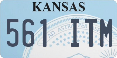KS license plate 561ITM