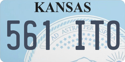 KS license plate 561ITO