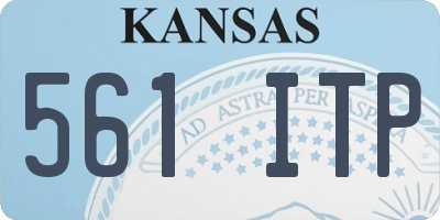 KS license plate 561ITP