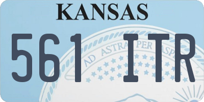 KS license plate 561ITR
