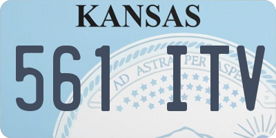 KS license plate 561ITV