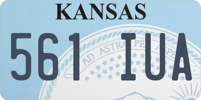 KS license plate 561IUA