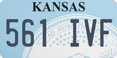 KS license plate 561IVF