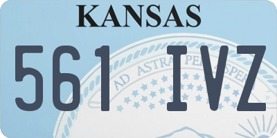 KS license plate 561IVZ
