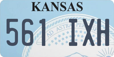 KS license plate 561IXH