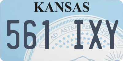 KS license plate 561IXY