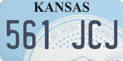 KS license plate 561JCJ