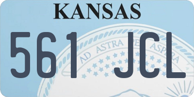 KS license plate 561JCL