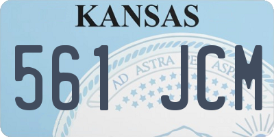 KS license plate 561JCM