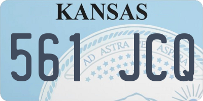 KS license plate 561JCQ