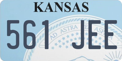 KS license plate 561JEE