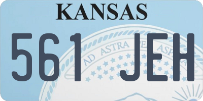 KS license plate 561JEH