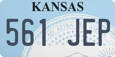 KS license plate 561JEP