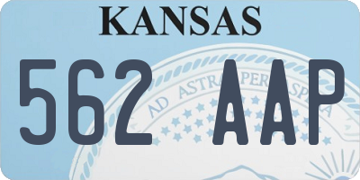 KS license plate 562AAP