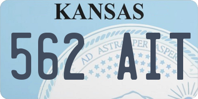 KS license plate 562AIT