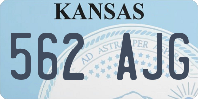KS license plate 562AJG