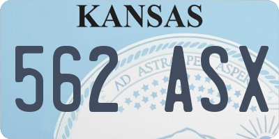 KS license plate 562ASX