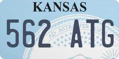 KS license plate 562ATG