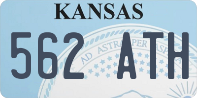 KS license plate 562ATH