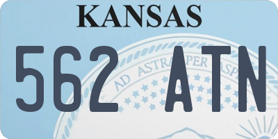 KS license plate 562ATN