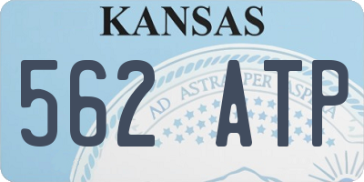 KS license plate 562ATP