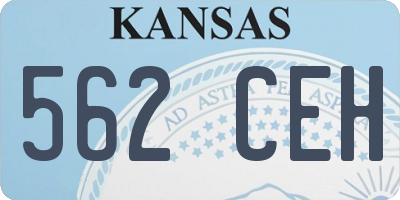 KS license plate 562CEH