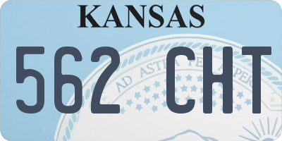 KS license plate 562CHT