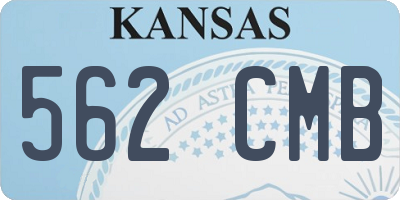 KS license plate 562CMB