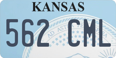 KS license plate 562CML