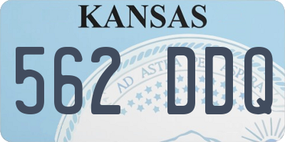 KS license plate 562DDQ