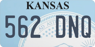KS license plate 562DNQ