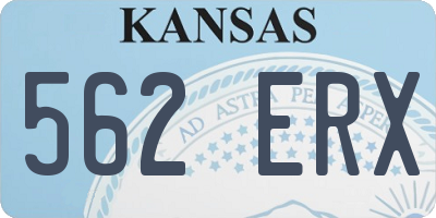 KS license plate 562ERX