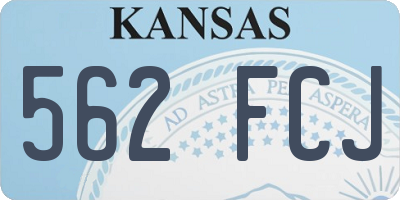KS license plate 562FCJ