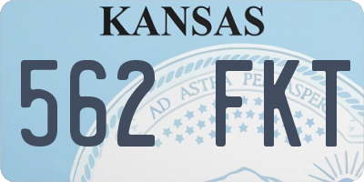 KS license plate 562FKT