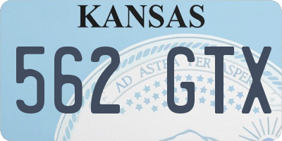 KS license plate 562GTX