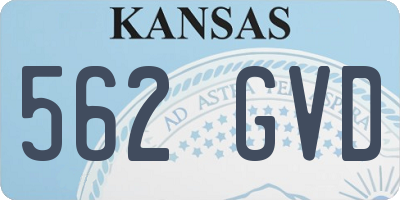 KS license plate 562GVD