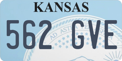KS license plate 562GVE