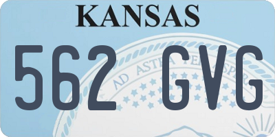 KS license plate 562GVG