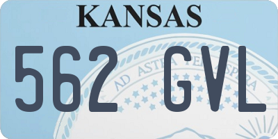 KS license plate 562GVL